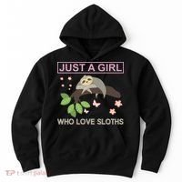 Just A Girl Who Loves Sloths Hoodie thumb 0