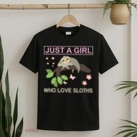 Just A Girl Who Loves Sloths T-Shirt thumb 2