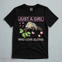Just A Girl Who Loves Sloths T-Shirt thumb 5