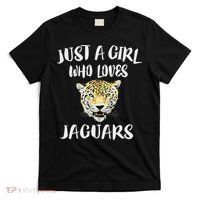 Just A Girl Who Loves Jaguars Animal Gift T-Shirt thumb 0