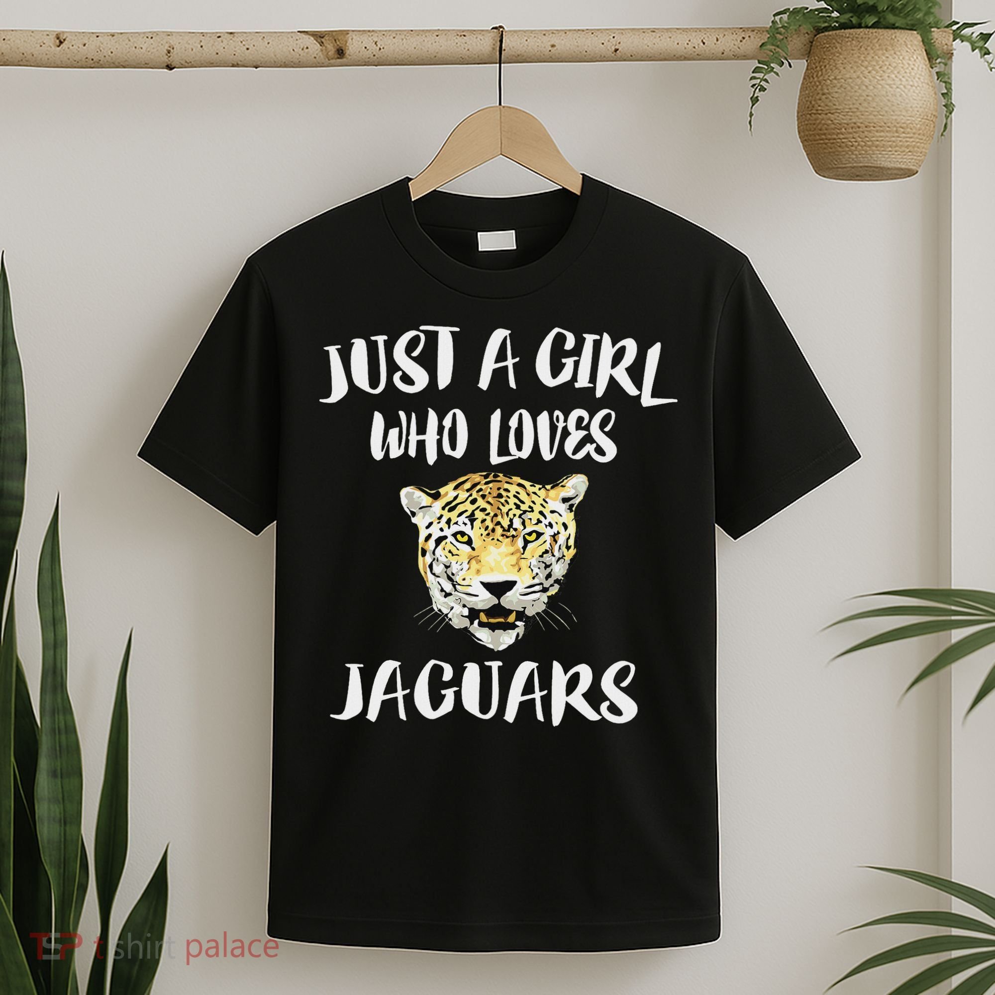 Just A Girl Who Loves Jaguars Animal Gift T-Shirt