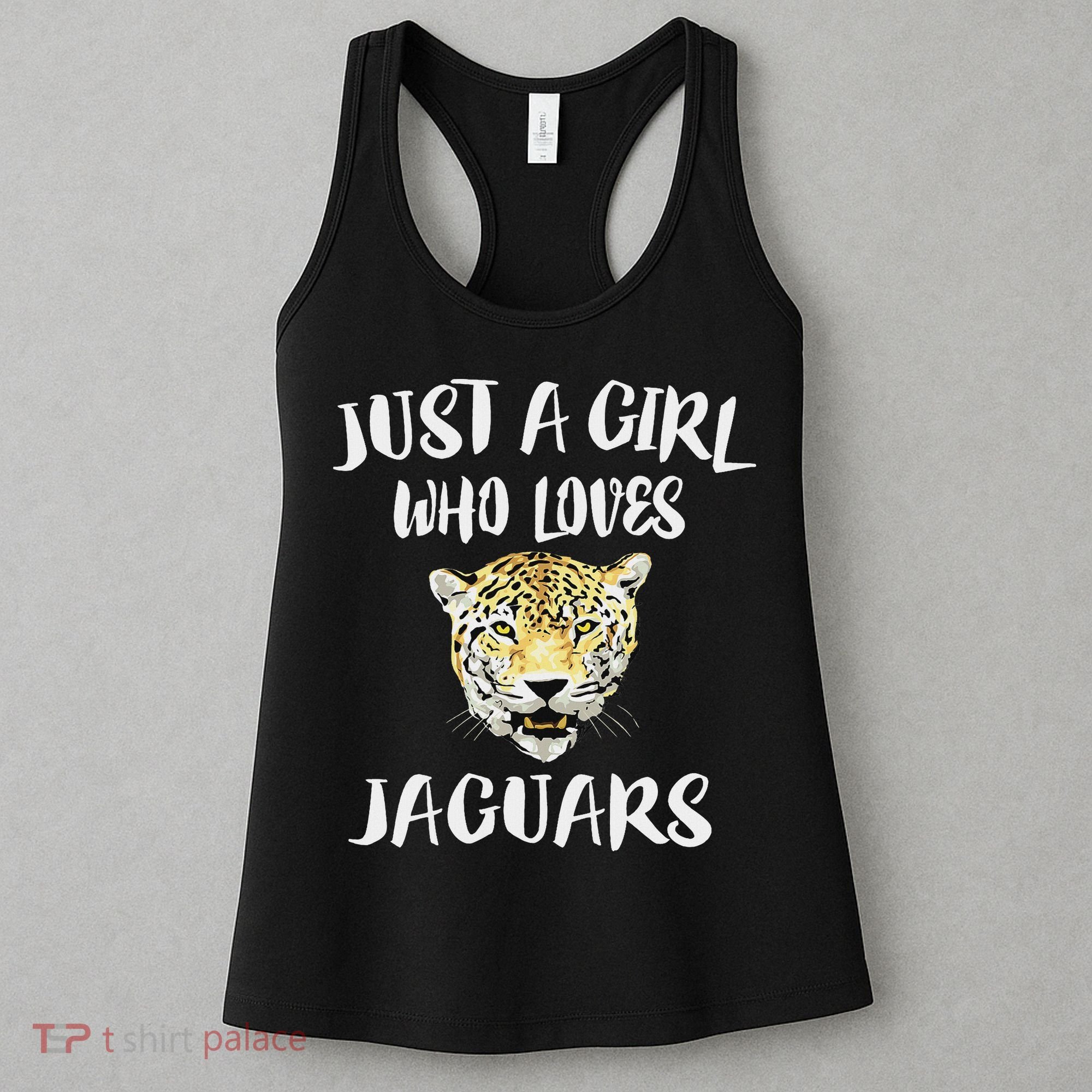 Just A Girl Who Loves Jaguars Animal Gift Women's Tank Top