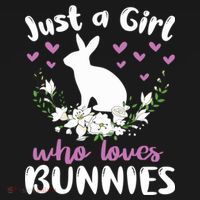 JUST A GIRL WHO LOVES BUNNIES Bunny Mom Rabbit Pet Owner Women's Tank Top thumb 5
