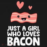 Just A Girl Who Loves Bacon Women's Hoodie thumb 2
