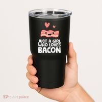 Just A Girl Who Loves Bacon Tumbler thumb 2