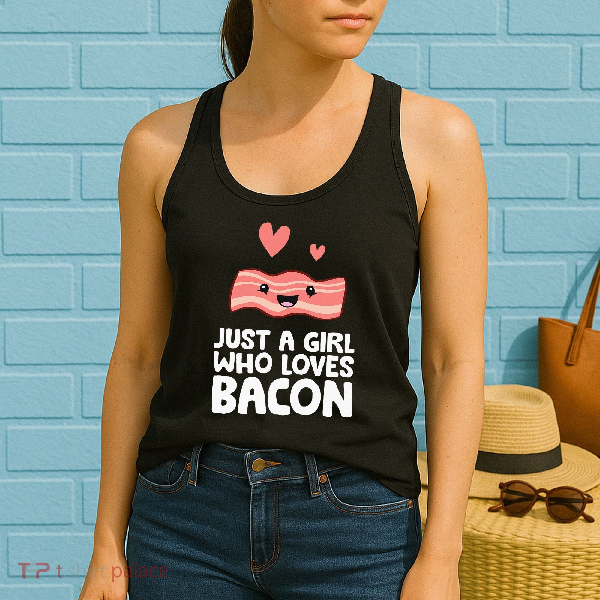 Just A Girl Who Loves Bacon Women's Tank Top