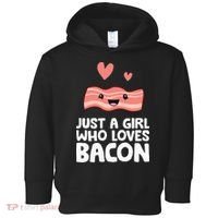Just A Girl Who Loves Bacon Toddler Hoodie thumb 0