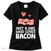 Just A Girl Who Loves Bacon Women's T-Shirt thumb 0