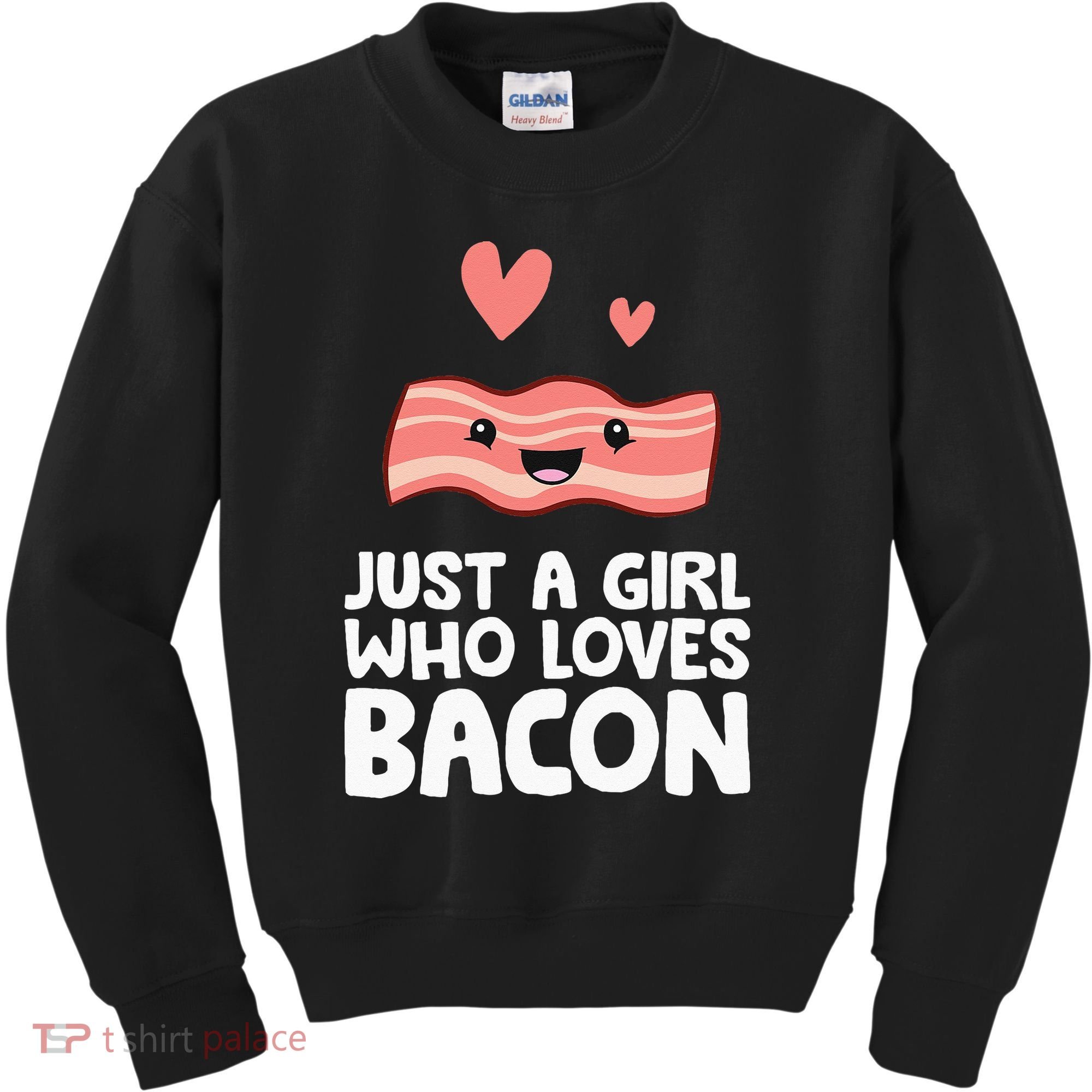 Just A Girl Who Loves Bacon Kids Sweatshirt