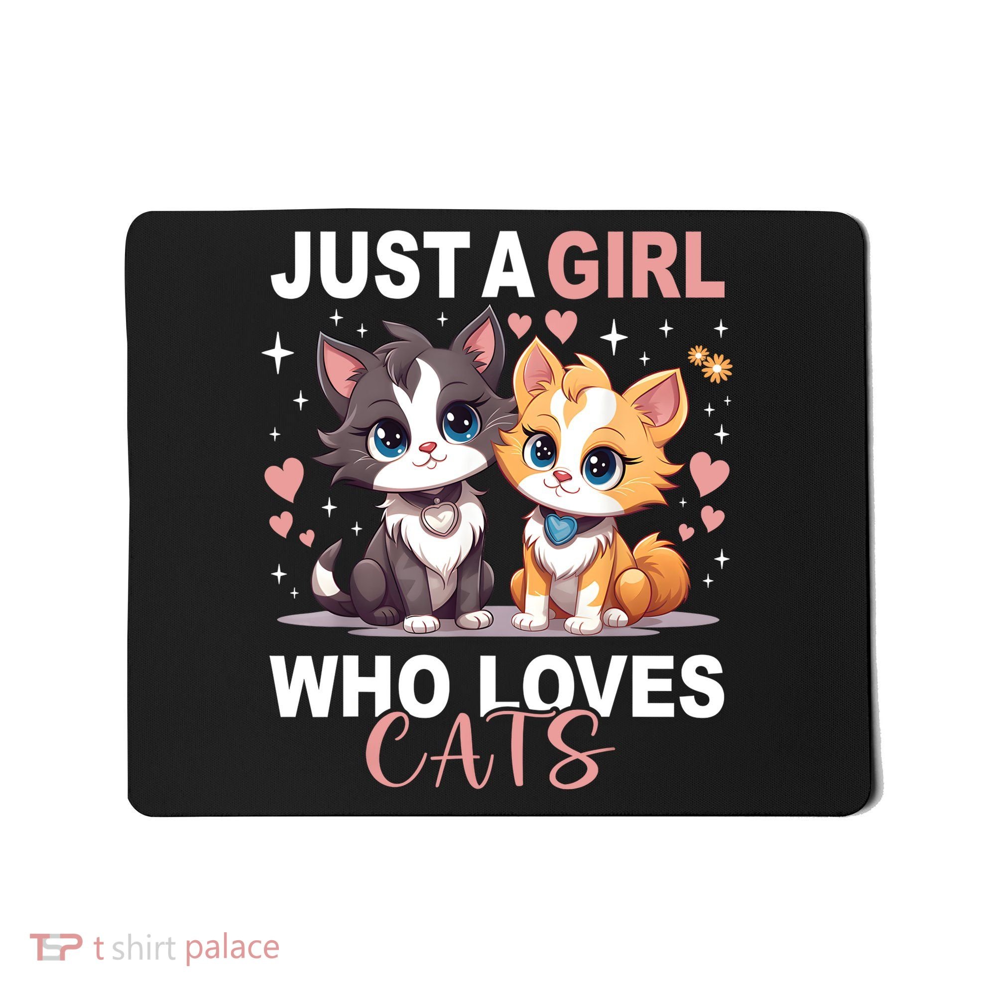 Just A Girl Who Loves Cats Cute Cat Lover Mousepad