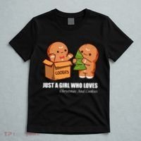 Just A Girl Who Loves Christmas And Cookies T-Shirt thumb 5