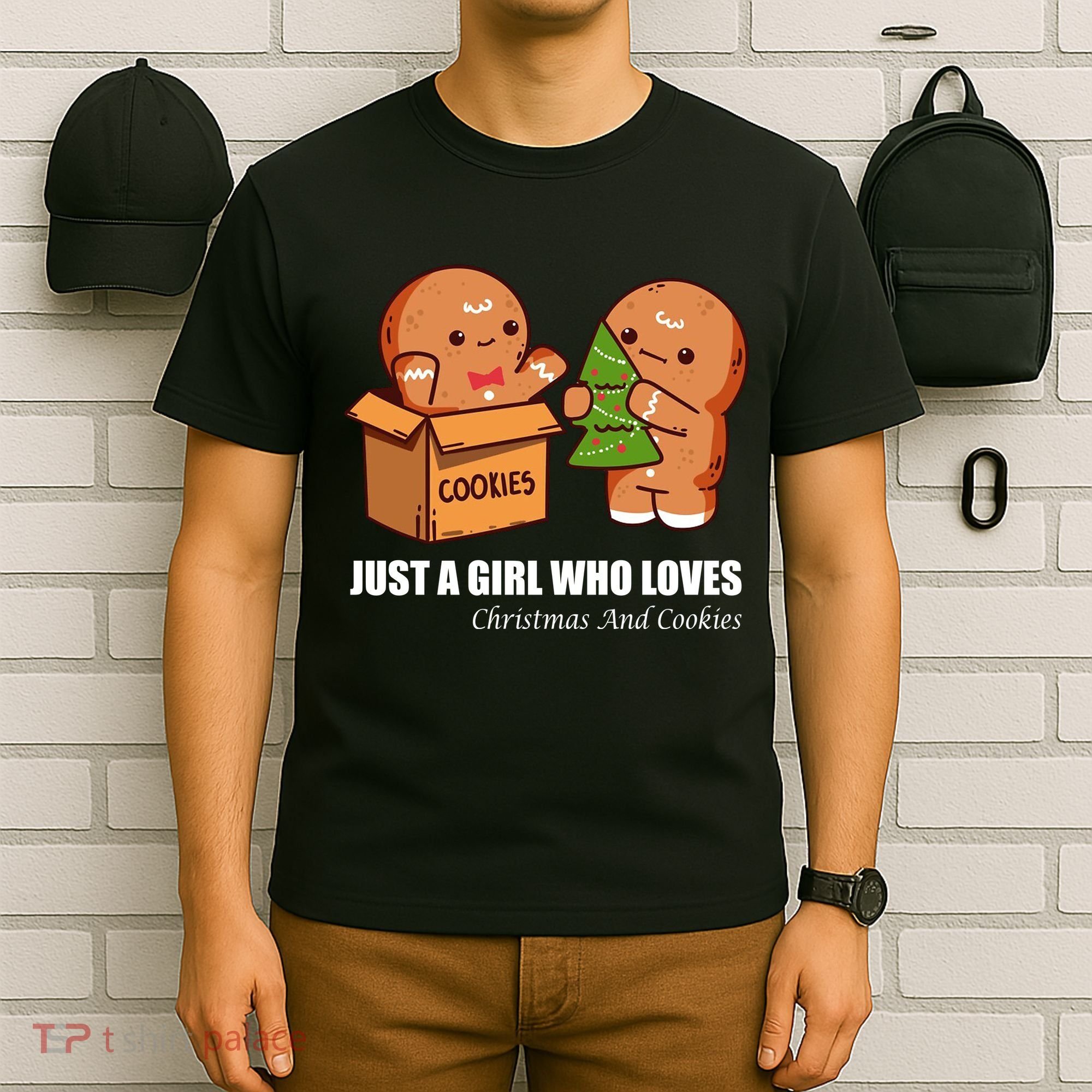 Just A Girl Who Loves Christmas And Cookies T-Shirt