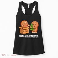 Just A Girl Who Loves Christmas And Cookies Women's Tank Top thumb 0