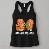 Just A Girl Who Loves Christmas And Cookies Women's Tank Top thumb 3