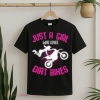 Just A Girl Who Loves Dirt Bikes Motocross Dirt Biking T-Shirt thumb 2