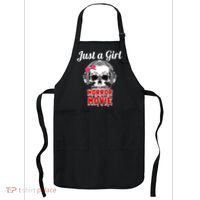 Just A Girl Who Loves Horror Movie Halloween Scary Ghost Apron thumb 0