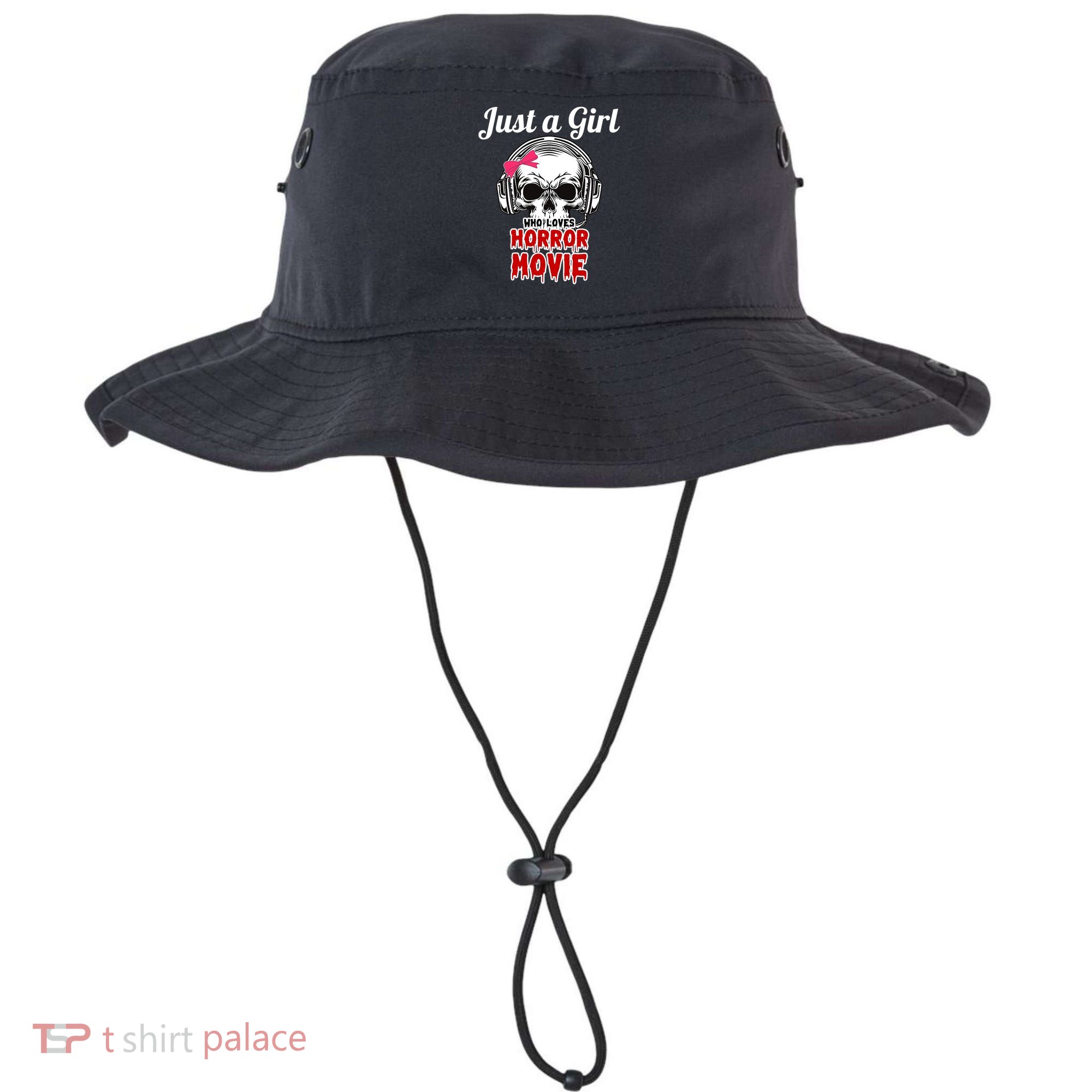Just A Girl Who Loves Horror Movie Halloween Scary Ghost Bucket Hat