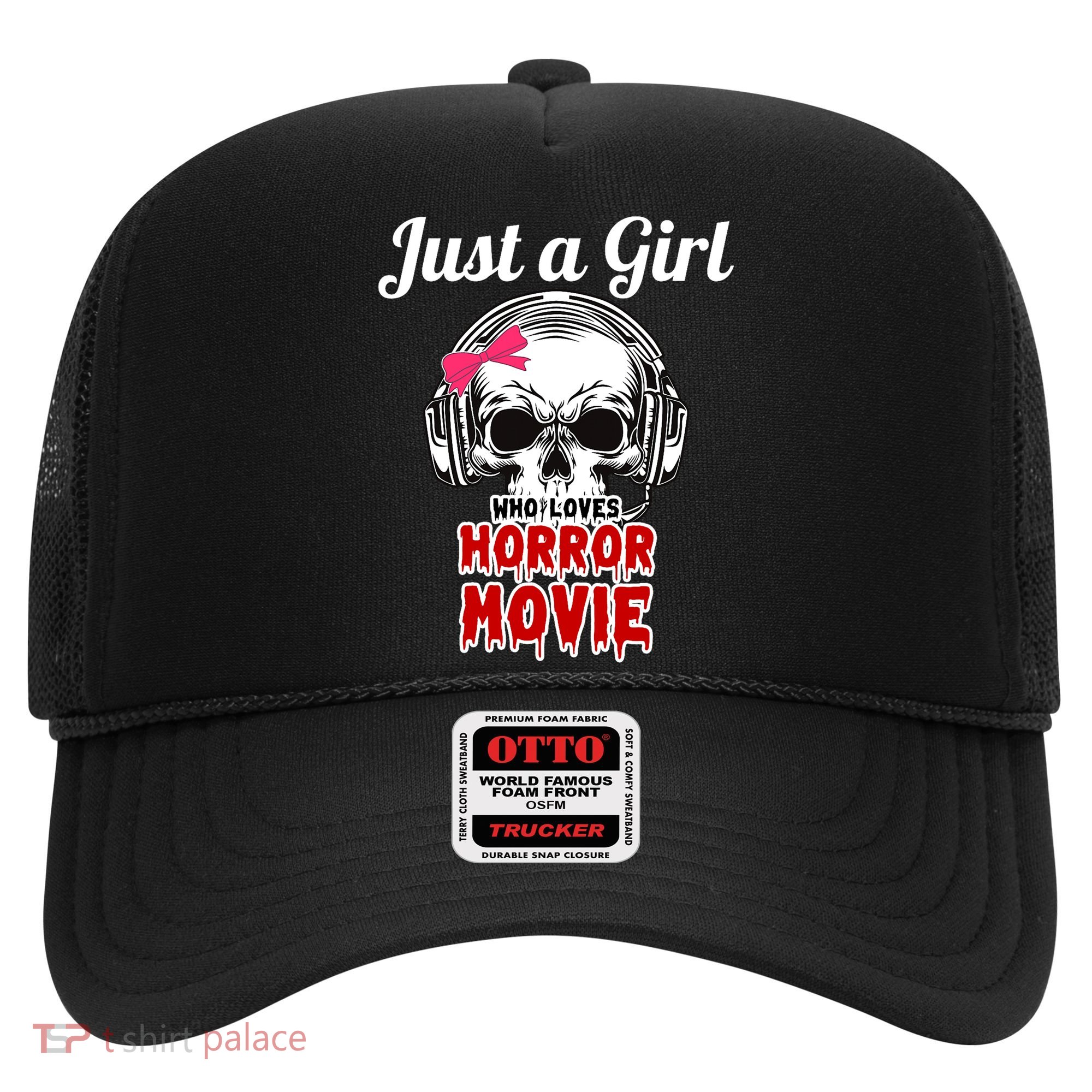 Just A Girl Who Loves Horror Movie Halloween Scary Ghost Hat