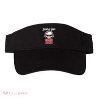 Just A Girl Who Loves Horror Movie Halloween Scary Ghost Visor thumb 0