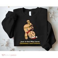 Just A Girl Who Loves Gingerbread Cookies Sweatshirt thumb 2
