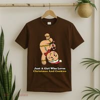 Just A Girl Who Loves Gingerbread Cookies T-Shirt thumb 2