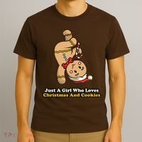 Just A Girl Who Loves Gingerbread Cookies T-Shirt thumb 3