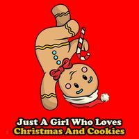 Just A Girl Who Loves Gingerbread Cookies Santa Hat thumb 1