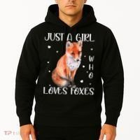 Just A Girl Who Loves Foxes Hoodie thumb 2