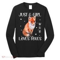 Just A Girl Who Loves Foxes Long Sleeve Shirt thumb 0
