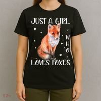 Just A Girl Who Loves Foxes T-Shirt thumb 4