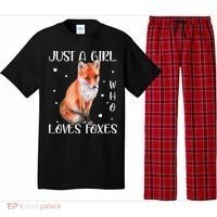 Just A Girl Who Loves Foxes Pajama Set thumb 0