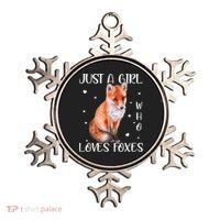 Just A Girl Who Loves Foxes Ornament thumb 0