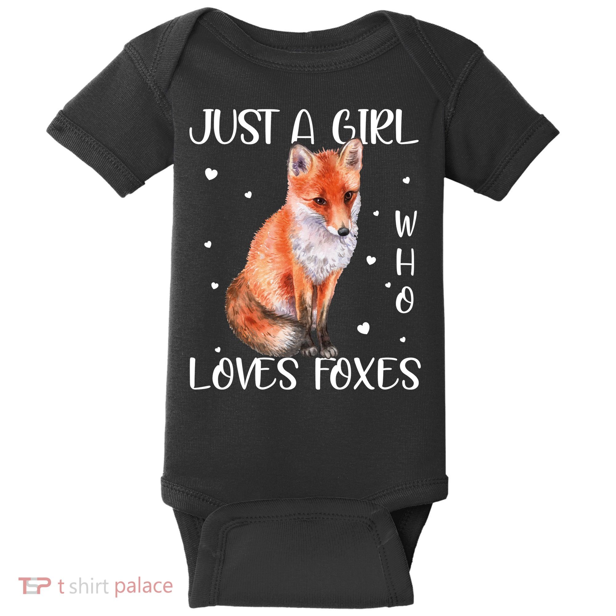 Just A Girl Who Loves Foxes Baby Bodysuit