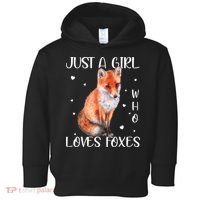 Just A Girl Who Loves Foxes Toddler Hoodie thumb 0
