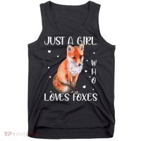 Just A Girl Who Loves Foxes Tank Top thumb 0