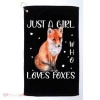 Just A Girl Who Loves Foxes Golf Towel thumb 0