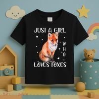 Just A Girl Who Loves Foxes Toddler T-Shirt thumb 3