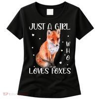 Just A Girl Who Loves Foxes Women's T-Shirt thumb 0