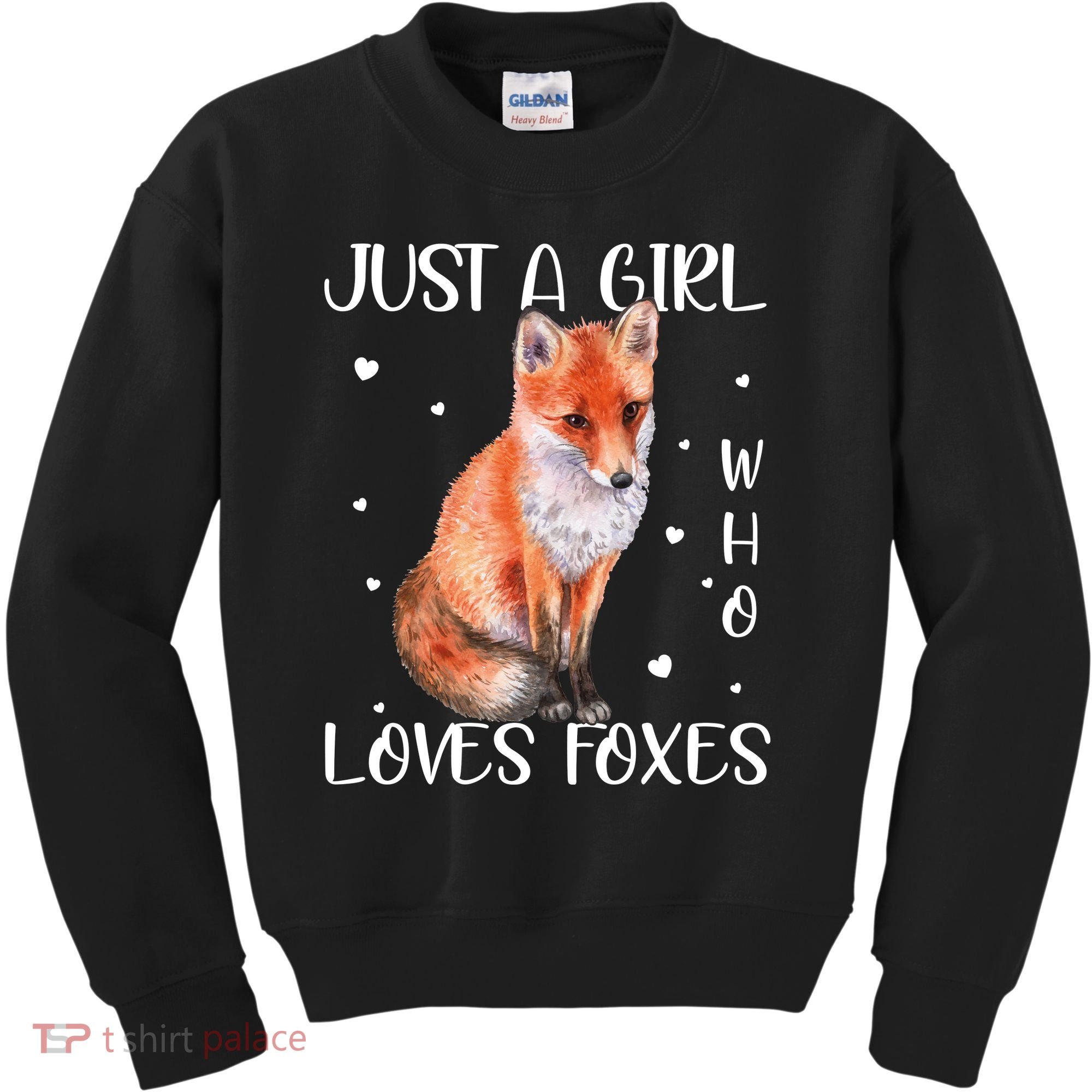 Just A Girl Who Loves Foxes Kids Sweatshirt