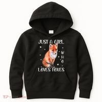 Just A Girl Who Loves Foxes Kids Hoodie thumb 0