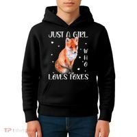 Just A Girl Who Loves Foxes Kids Hoodie thumb 4