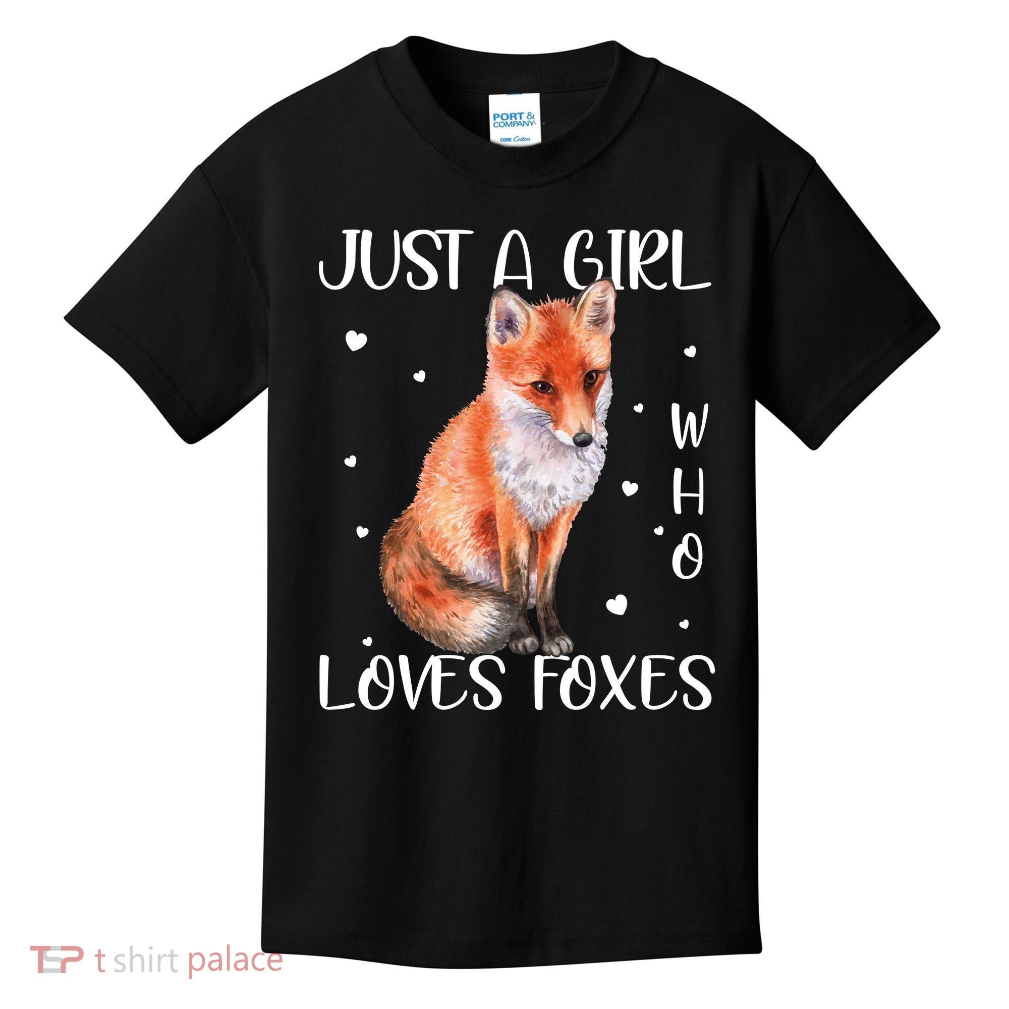 Just A Girl Who Loves Foxes Kids T-Shirt
