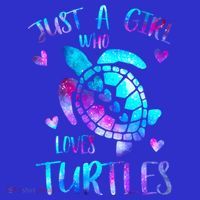 Just A Girl Who Loves Turtles Galaxy Space Sea Turtle Lover Meaningful Gift Women's Tank Top thumb 5