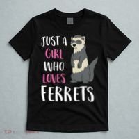 Just A Girl Who Loves Ferrets Hoodie T-Shirt thumb 5