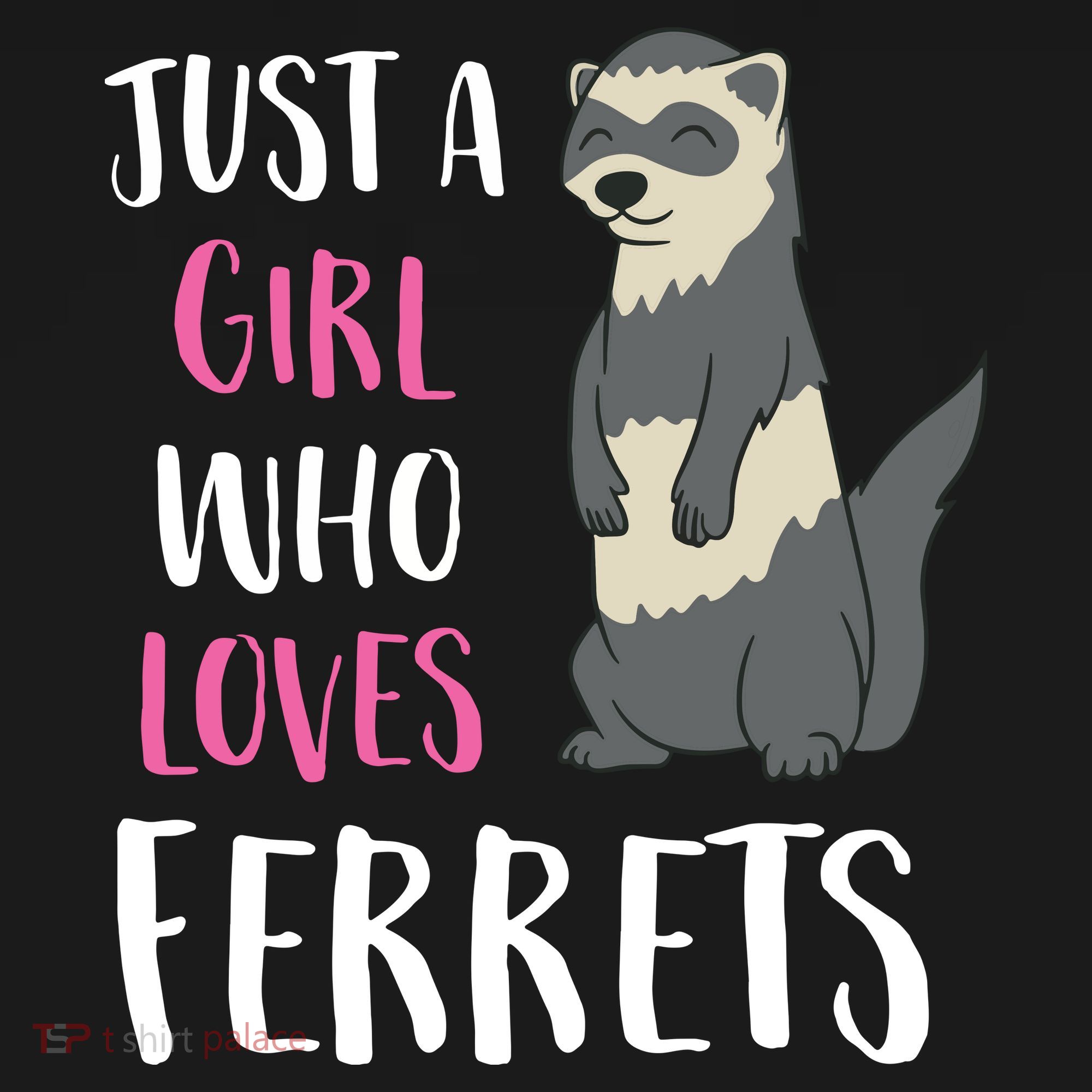 Just A Girl Who Loves Ferrets Hoodie Women's Tank Top