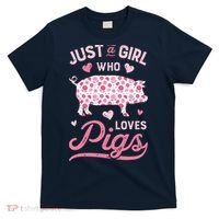 Just A Girl Who Loves Pigs Funny Pig Lover T-Shirt thumb 0