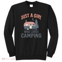 Just a Girl Who Loves Camping Sweatshirt thumb 0