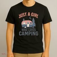 Just a Girl Who Loves Camping T-Shirt thumb 3