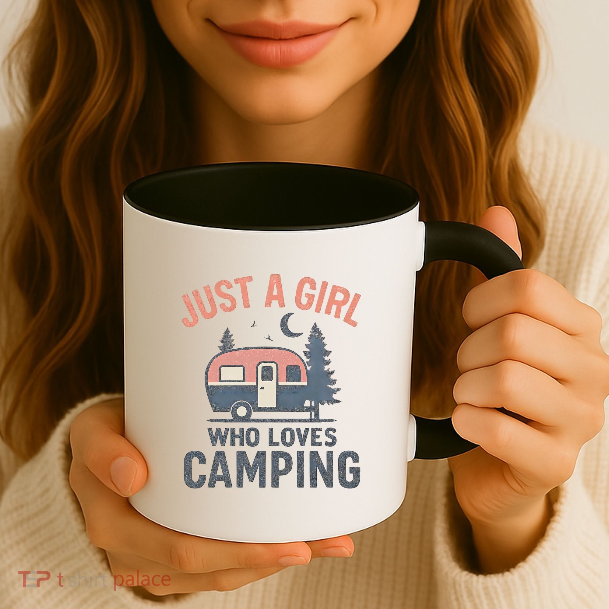 Just a Girl Who Loves Camping Coffee Mug