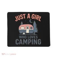 Just a Girl Who Loves Camping Mousepad thumb 0